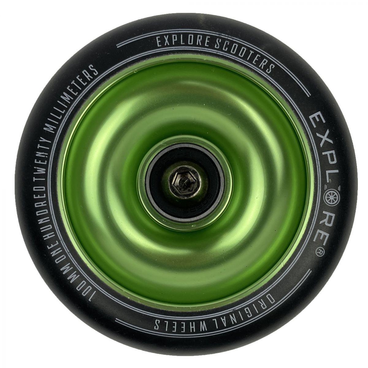 Колесо для трюкового самокату Explore 100 mm Full Core (Green)