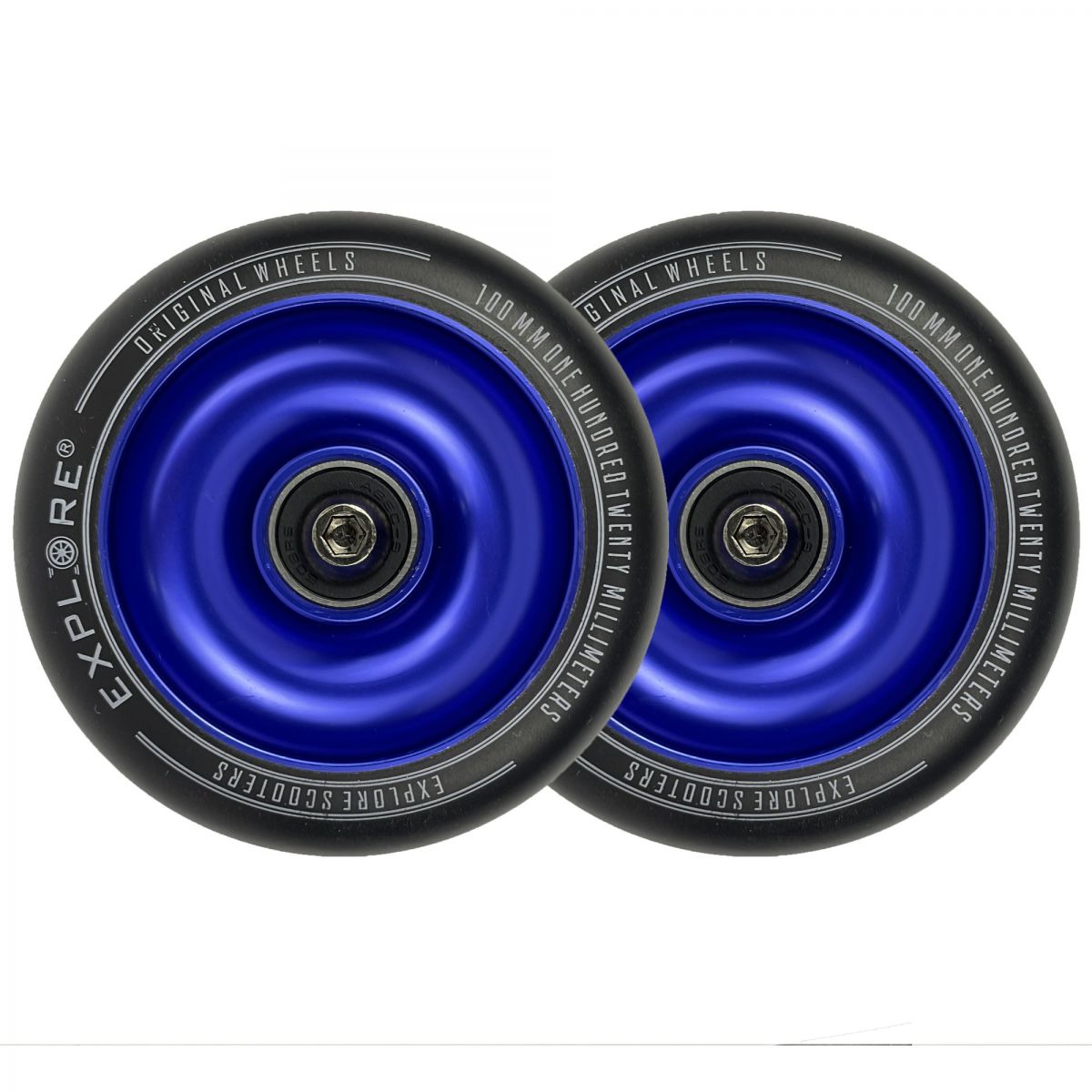 Колесо для трюкового самокату Explore 100 mm Full Core (Blue)