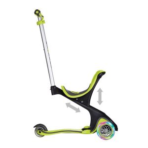 Самокат-велобіг Globber EVO 5 in 1 Comfort Play LED (зелений)