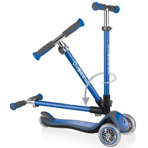 Самокат Globber Fold Up Elite Deluxe (синій)