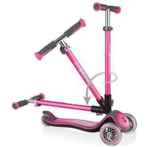 Самокат Globber Fold Up Elite Deluxe (рожевий)