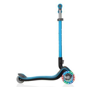 Самокат Globber Fold Up Light wheels Elite Deluxe (голубой)