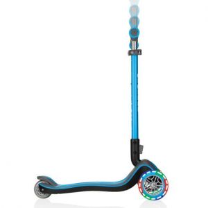 Самокат Globber Fold Up Light wheels Elite Deluxe (голубой)