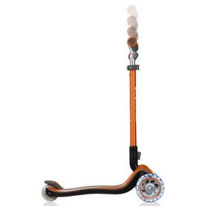 Самокат Globber My Free Fold Up Lights Elite Prime (оранжевый)