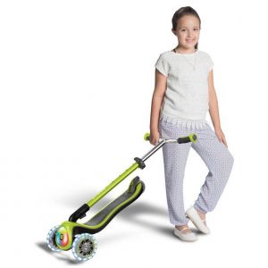 Самокат Globber My Free Fold Up Lights Elite Prime (зелений)