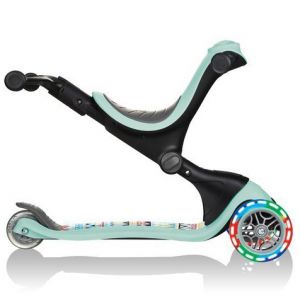 Беговел-самокат Globber GO-UP Deluxe Lights 5in1 (Mint - Tribal)