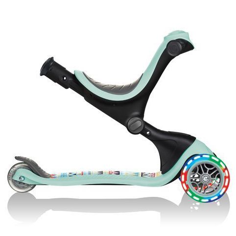 Біговел-самокат Globber GO-UP Deluxe Lights 5in1 (Mint - Tribal)
