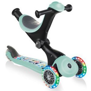 Беговел-самокат Globber GO-UP Deluxe Lights 5in1 (Mint - Tribal)