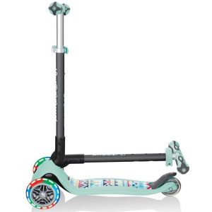 Беговел-самокат Globber GO-UP Deluxe Lights 5in1 (Mint - Tribal)