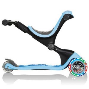 Біговел-самокат Globber GO-UP Deluxe Lights 5in1 (Pastel Blue - Flowers)
