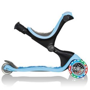 Біговел-самокат Globber GO-UP Deluxe Lights 5in1 (Pastel Blue - Flowers)
