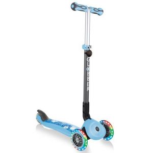 Біговел-самокат Globber GO-UP Deluxe Lights 5in1 (Pastel Blue - Flowers)