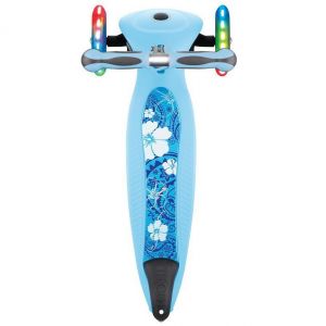 Біговел-самокат Globber GO-UP Deluxe Lights 5in1 (Pastel Blue - Flowers)