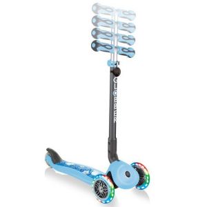 Біговел-самокат Globber GO-UP Deluxe Lights 5in1 (Pastel Blue - Flowers)