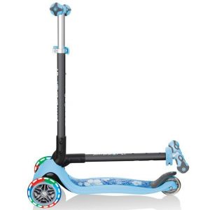 Біговел-самокат Globber GO-UP Deluxe Lights 5in1 (Pastel Blue - Flowers)