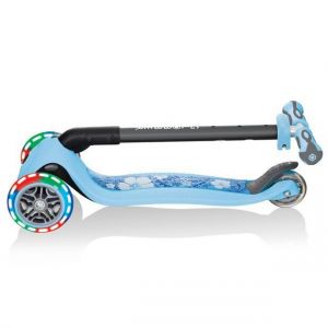 Біговел-самокат Globber GO-UP Deluxe Lights 5in1 (Pastel Blue - Flowers)