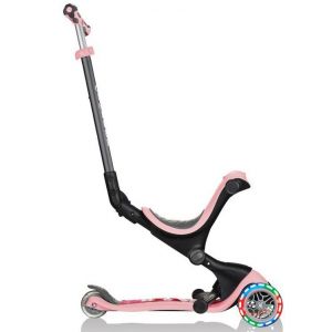 Біговел-самокат Globber GO-UP Deluxe Lights 5in1 (Pastel Pink - Flowers)