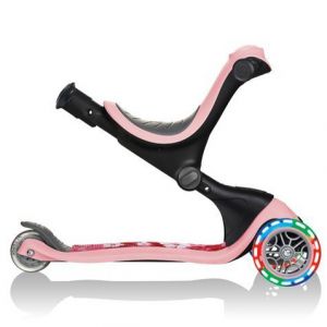 Біговел-самокат Globber GO-UP Deluxe Lights 5in1 (Pastel Pink - Flowers)