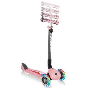 Біговел-самокат Globber GO-UP Deluxe Lights 5in1 (Pastel Pink - Flowers)