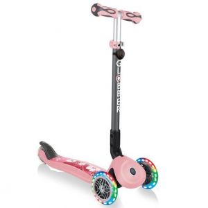 Біговел-самокат Globber GO-UP Deluxe Lights 5in1 (Pastel Pink - Flowers)