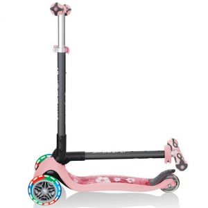 Біговел-самокат Globber GO-UP Deluxe Lights 5in1 (Pastel Pink - Flowers)
