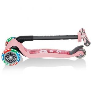 Біговел-самокат Globber GO-UP Deluxe Lights 5in1 (Pastel Pink - Flowers)