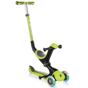 Беговел-самокат Globber GO-UP Deluxe Lights 5in1 (Lime Green)