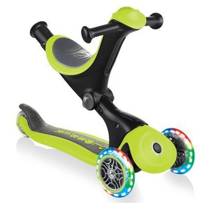 Самокат-велобіг Globber GO-UP Deluxe Lights 5in1 (Lime Green)