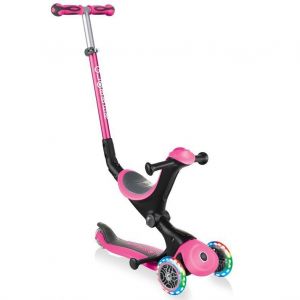 Беговел-самокат Globber GO-UP Deluxe Lights 5in1 (Deep Pink)