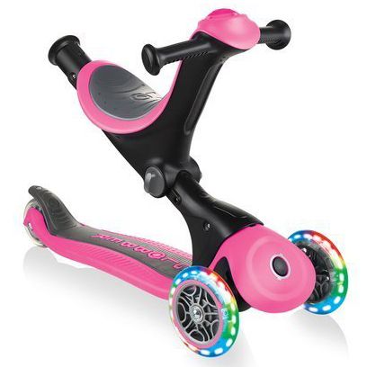 Біговел-самокат Globber GO-UP Deluxe Lights 5in1 (Deep Pink)