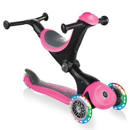 Біговел-самокат Globber GO-UP Deluxe Lights 5in1 (Deep Pink)