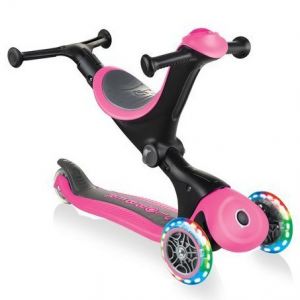 Біговел-самокат Globber GO-UP Deluxe Lights 5in1 (Deep Pink)