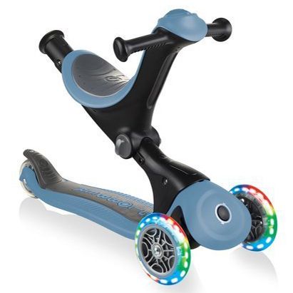 Біговел-самокат Globber GO-UP Deluxe Lights 5in1 (Ash Blue)