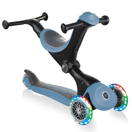 Біговел-самокат Globber GO-UP Deluxe Lights 5in1 (Ash Blue)