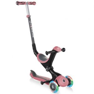 Беговел-самокат Globber GO-UP Deluxe Lights 5in1 (Pastel Pink)