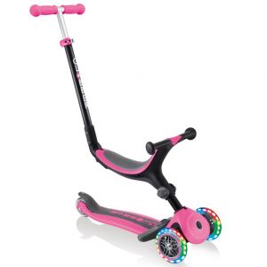 Беговел-самокат Globber GO-UP Foldable Plus Lights 5in1 (Deep Pink)