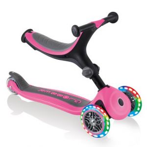 Біговел-самокат Globber GO-UP Foldable Plus Lights 5in1 (Deep Pink)