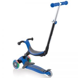 Біговел-самокат Globber GO-UP Foldable Plus Lights 5in1 (Navy Blue)