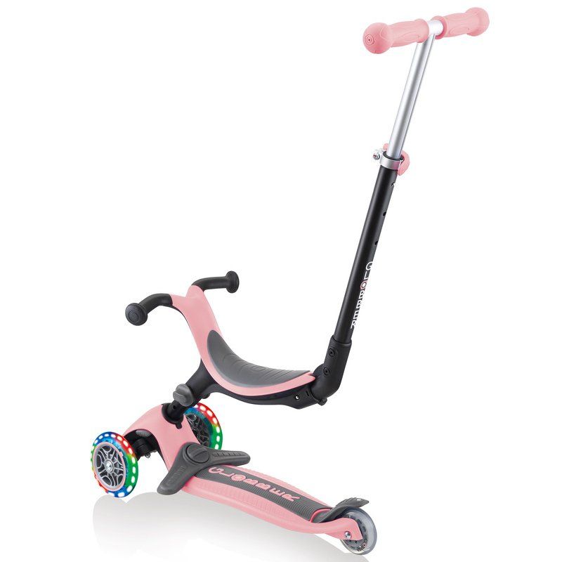 Біговел-самокат Globber GO-UP Foldable Plus Lights 5in1 (Pastel Pink)