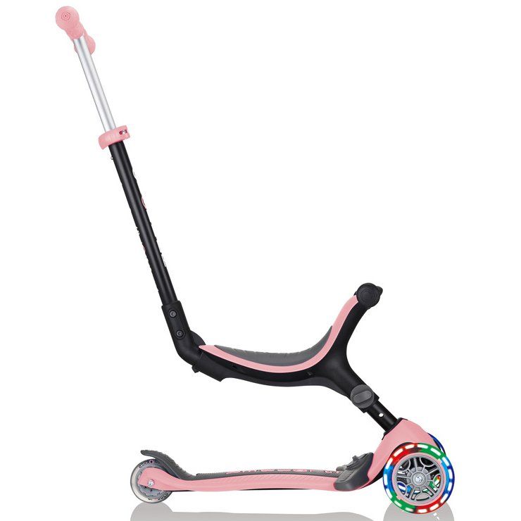 Біговел-самокат Globber GO-UP Foldable Plus Lights 5in1 (Pastel Pink)