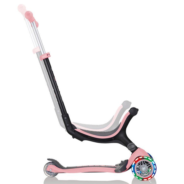 Біговел-самокат Globber GO-UP Foldable Plus Lights 5in1 (Pastel Pink)