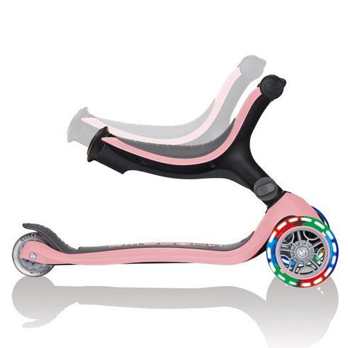 Біговел-самокат Globber GO-UP Foldable Plus Lights 5in1 (Pastel Pink)