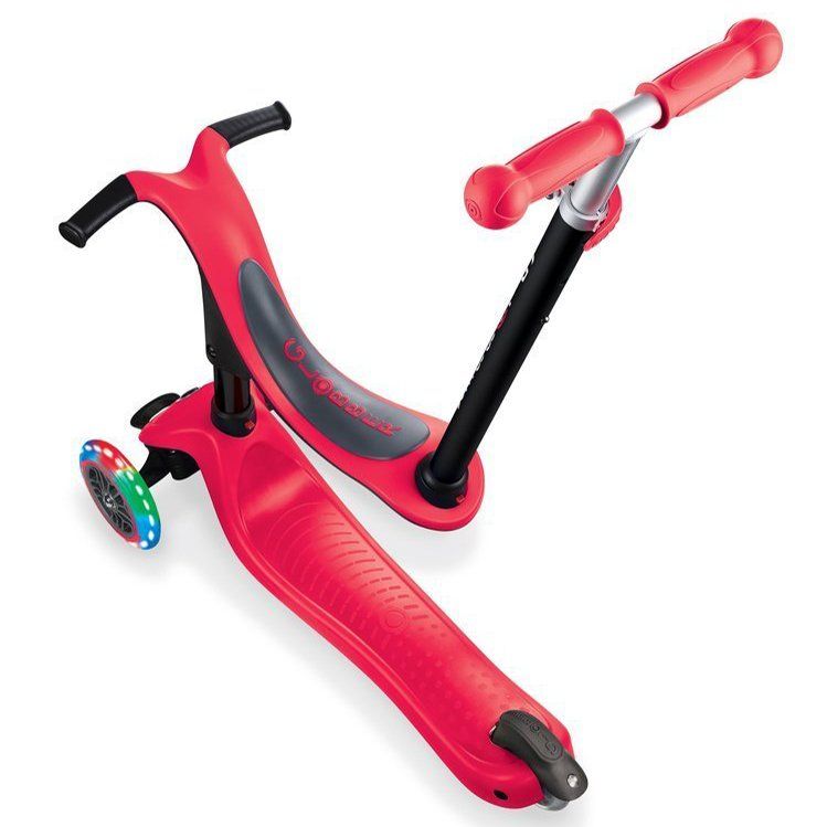 Біговел-самокат Globber GO-UP sporty Lights 4in1 (Red)