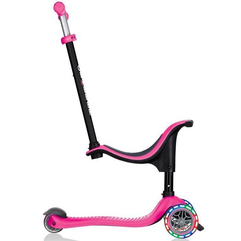 Біговел-самокат Globber GO-UP sporty Lights 4in1 (Deep Pink)