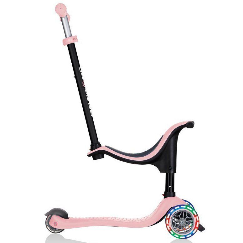 Беговел-самокат Globber GO-UP sporty Lights 4in1 (Pastel Pink)