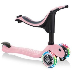 Беговел-самокат Globber GO-UP sporty Lights 4in1 (Pastel Pink)