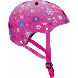 Шлем защитный Globber Flowers Deep Pink (розовый)