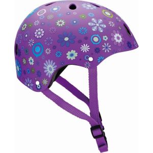 Шлем защитный Globber Flowers Violet (фиолетовый)