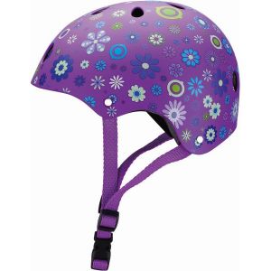 Шлем защитный Globber Flowers Violet (фиолетовый)