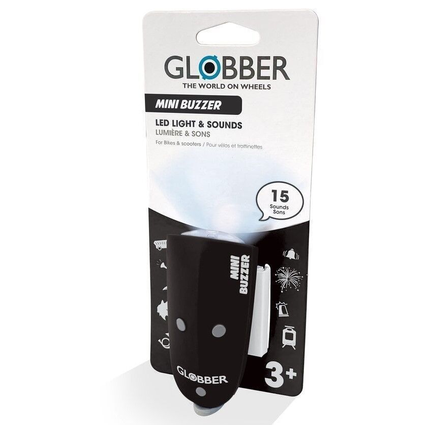 Гудок-ліхтарик Globber Mini Buzzer (чорний)